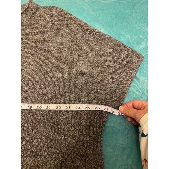 Coldwater Creek Women's 1X Gray Knit Dolman sleeve Cardigan Sweater, Button Clos - Picture 13 of 15